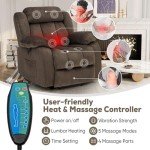 ABCASA Heated Lift Recliners for Elderly - Set of 2