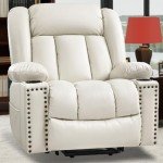 Beige Power Lift Recliner Chair with Massage