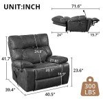 Triple Tree Lay Flat Power Recliner Chair