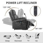 Triple Tree Lay Flat Power Recliner Chair