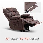 MCombo Large Lay Flat Power Lift Recliner Chair