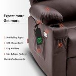 MCombo Large Lay Flat Power Lift Recliner Chair