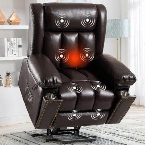 Electric Lift Recliner Chair with Heat & Massage