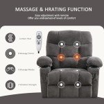 BOSMILLER Power Lift Recliner with Heat and Massage