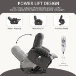 BOSMILLER Power Lift Recliner with Heat and Massage
