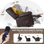 Electric Lift Recliner Chair with Heat & Massage