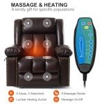 Electric Lift Recliner Chair with Heat & Massage