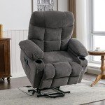 BOSMILLER Power Lift Recliner with Heat and Massage