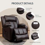 FLEXISPOT XL31 Electric Lift Recliner Chair with Massage
