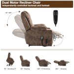 Dual Motor Power Lift Recliner Chair with Massage