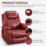 Electric Power Lift Recliner Chair with Massage & Heat