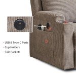 Massage and Heating Lift Recliner Chair with USB