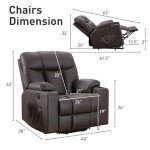 Bonzy Home Oversized Power Lift Recliner Chair