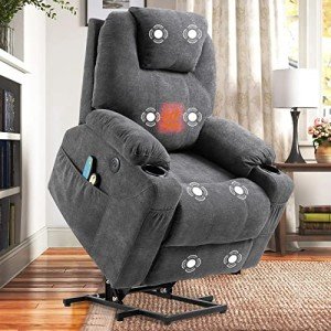 SOCIALCOMFY Power Lift Recliner with Heat & Massage