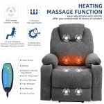 SOCIALCOMFY Power Lift Recliner with Heat & Massage
