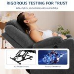 SOCIALCOMFY Power Lift Recliner with Heat & Massage