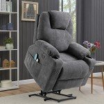SOCIALCOMFY Power Lift Recliner with Heat & Massage