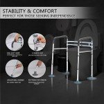 Adjustable Toilet Safety Rails for Seniors & Disabled