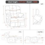 MCombo Dual Motor Lay Flat Lift Recliner Chair