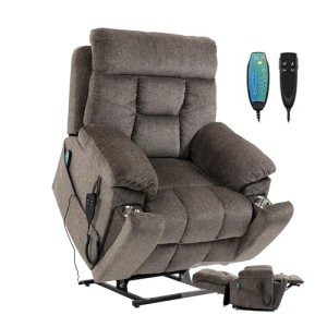 Comfortable Power Lift Recliner with Massage and Heat