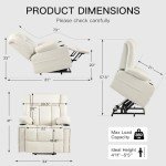 Compact Power Lift Chair with Massage & Heat