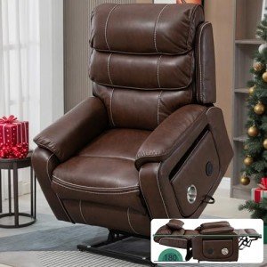Big Tall Lift Recliner with Heat and Massage