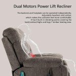 Comfortable Power Lift Recliner with Massage and Heat