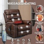 Big Tall Lift Recliner with Heat and Massage
