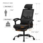 Ergonomic Lift Chair with Footrest and Headrest