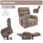 Power Lift Recliner Chair with Massage & Heat