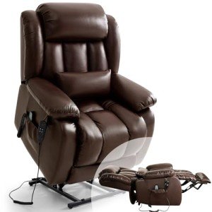 Lay Flat Massage Lift Recliner Chair for Seniors
