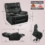 Reclining Lift Chair with Heat and Massage