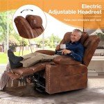 Triple Motor Lift Recliner Chair with Massage and Heat