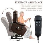 Lay Flat Massage Lift Recliner Chair for Seniors