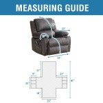 Waterproof Recliner Chair Cover with Side Pocket