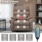 Power Lift Recliner Chair with Massage & Heat