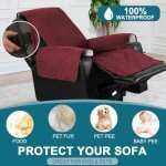 Waterproof Power Lift Recliner Cover, Burgundy