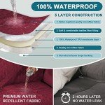 Waterproof Power Lift Recliner Cover, Burgundy