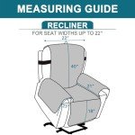 Waterproof Power Lift Recliner Cover, Burgundy