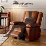 Faux Leather Power Lift Recliner with Massage