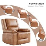 Faux Leather Power Lift Recliner with Massage
