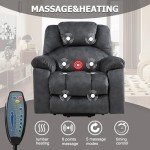 Large Power Lift Recliner with Massage & Heat