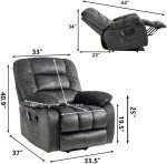 Electric Lift Recliner Chair with Massage & Heat