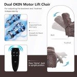 EZZUP Lay Flat Recliner with Massage and Heat