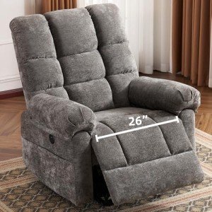 Oversized Power Lift Recliner with Massage & Heat