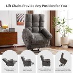 Oversized Power Lift Recliner with Massage & Heat
