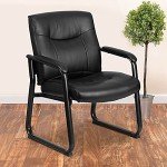 Big & Tall Padded LeatherSoft Reception Chair