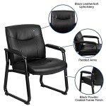 Big & Tall Padded LeatherSoft Reception Chair