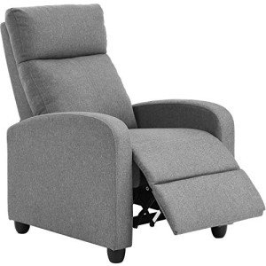 Grey Recliner Chair for Home Theater Comfort