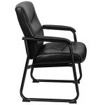 Big & Tall Padded LeatherSoft Reception Chair
